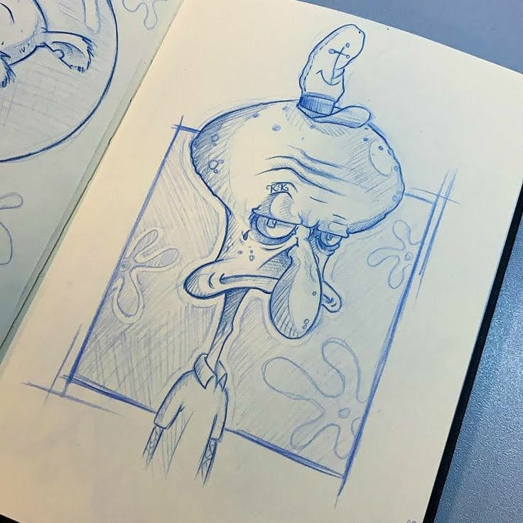 Squidward Character Sketch